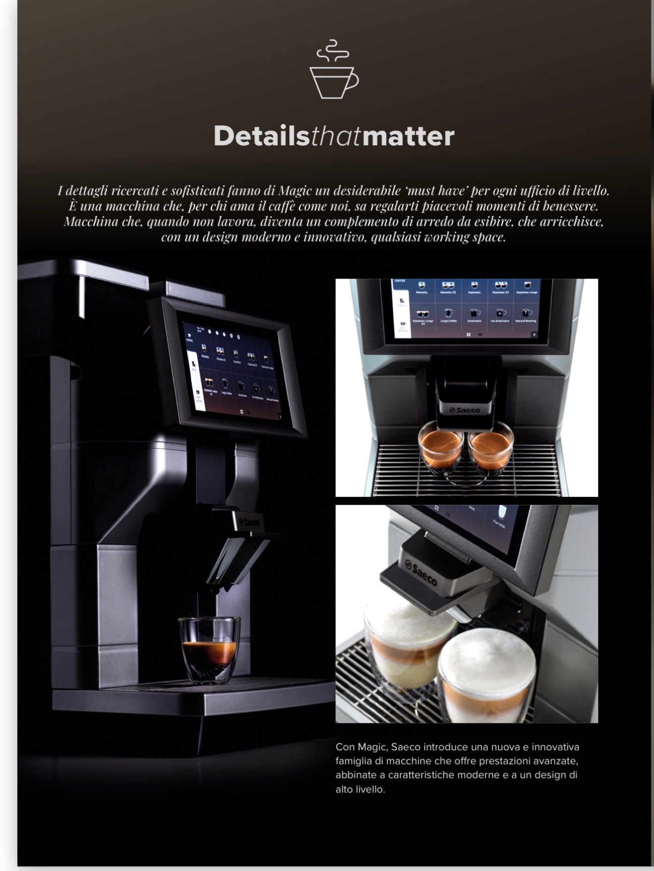 Renta mes Saeco magic M2+